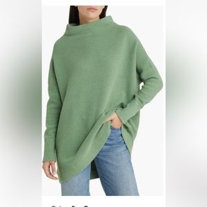 Free People Ottoman Sweater Color Sea Fern Size Medium NWT